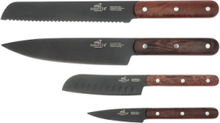 Knife Set Phenix 4-Pack Home Kitchen Knives & Accessories Knife Sets Svart Lion Sabatier*Betinget Tilbud