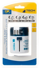 Travel Blue 2 USB Sliding Adaptor - Reseadapter 1 st