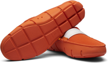 Orange Slide Loafers