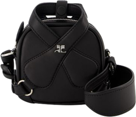 Mini X Loop Bag i svart skinn