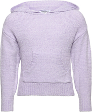 Cbpoxy Knitted Hoodie Pullover Lilla Costbart*Betinget Tilbud
