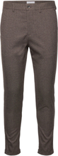 Melange Superflex Pants Bottoms Trousers Formal Brown Lindbergh