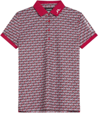 "Tour Tech Print Polo Tops T-shirts & Tops Polos Red J. Lindeberg"