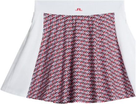 Jenny Print Skirt Sport Pleated Skirts Red J. Lindeberg
