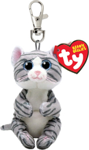 Mitzi - Grey Tabby Cat Clip Accessories Key Chains Grå TY*Betinget Tilbud