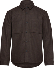 Sdtam Tops Overshirts Brown Solid