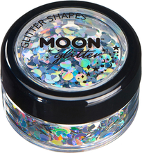 Moon Creations Holographic Glitter Shapes - Silver