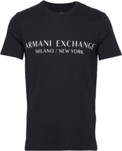 T-Shirt T-shirts Short-sleeved Marineblå Armani Exchange*Betinget Tilbud