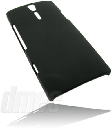 Design Hard Case gummiert für Sony Xperia S, schwarz
