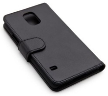 Linocell Mobilplånbok för Galaxy S5 och S5 Neo Svart