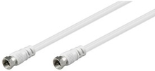 Luxorparts F-kabel, hvit 1,5 m