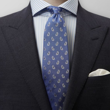 Eton Blå slips med paisleymönster