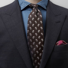 Eton Brun slips med paisleymönster