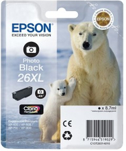 Epson T2631 XL Bläckpatron Fotosvart