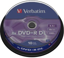 Verbatim DVD+R DL på spindel 10-pk.