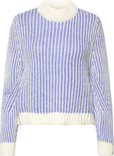 "Objcita L/S Knit Pullover Pb14 Tops Knitwear Jumpers Blue Object"