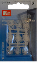 Prym Tryckknappar Transparent 10mm 18 st.