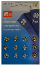 Prym Tryckknappar Silver 7mm 12 st.