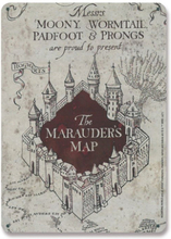 Harry Potter Tin Sign Marauders Map 15 x 21 cm