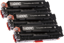 inkClub 3-pack svarta tonerkassetter THU890-3 ersätter CC530A