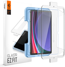 Samsung Galaxy Tab S9+ (Plus) Spigen EZ Fit Glas.tR Skærmbeskyttelse - Gennemsigtig