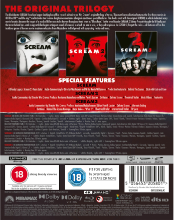 Scream - The Original Trilogy 4K Ultra HD