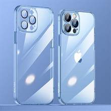 SULADA Crystal Steel Series til iPhone 13 Pro Max blød TPU- Edge + bagplade af hærdet glas Klart te