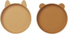 Olivia Plate - 2 Pack Home Meal Time Plates & Bowls Plates Beige Liewood