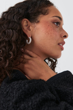 Gina Tricot - Pave hoops earrings - Ørepynt - Silver - ONESIZE - Female
