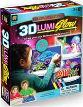 3D Lumi Glow Ritplatta Adventure Toys Creativity Drawing & Crafts Drawing Drawing Boards Multi/patterned Suntoy