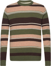 Aksune Jac Stripe Lambswool Knit Tops Knitwear Round Necks Multi/patterned Anerkjendt