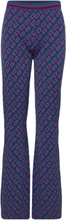 Dvf Ashdon Pants Designers Trousers Flared Blue Diane Von Furstenberg