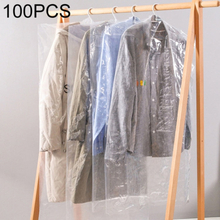 100 PCS Disposable Transparent Clothes Dust Bag Dust Cover, Size:60x90cm, Thickness:PP 4 Wires