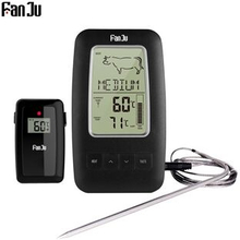 FANJU FJ2245 Digital Thermometer Wireless Temperature Gauge Meter Cooking Barbecue Grill Thermometer