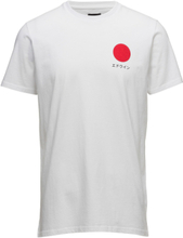 Japanese Sun T-Shirt-Navy Blazer T-shirts Short-sleeved Hvit Edwin*Betinget Tilbud
