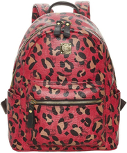 Visetos Leopard Print Leather Backpack