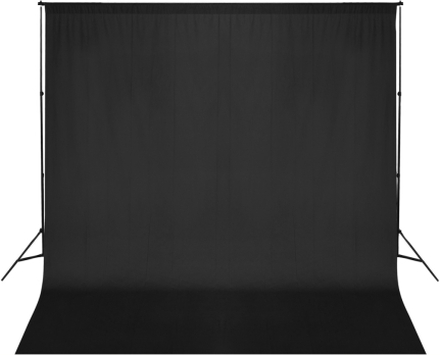 vidaXL Fotobakgrunnssystem 600x300 svart