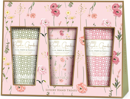 Baylis & Harding Royale Garden Rose, Poppy & Vanilla Hand Cream Trio Set - 150 ml