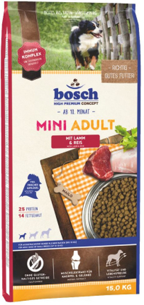 bosch Mini Adult Lamm & Reis - Sparpaket: 2 x 15 kg