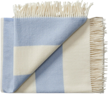 The Sweater 130X190 Cm Home Textiles Cushions & Blankets Blankets & Throws Blå Silkeborg Uldspinderi*Betinget Tilbud