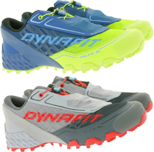 DYNAFIT Feline SL Herren Trekking-Laufschuhe mit Ortholite und Pomoca Sohle Sport-Schuhe Sneaker 64053 Blau/Grün oder Grau/Rot