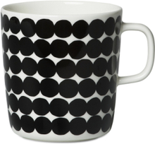 Räsymatto Mug Home Tableware Cups & Mugs Tea Cups Svart Marimekko Home*Betinget Tilbud