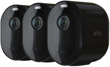 Arlo Pro 4 Spotlight overvåkingskamera 3-pk. Svart