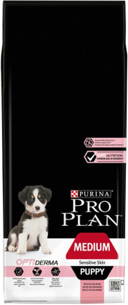 PURINA PRO PLAN Medium Puppy Sensitive Skin - Sparpaket: 2 x 12 kg