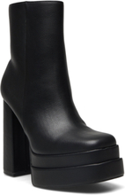 Biazoe Platform Boot Carnation Shoes Boots Ankle Boots Ankle Boots With Heel Black Bianco