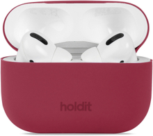 Silic Case Airpods Pro 1&2 Mobiltilbehør/covers AirPods Cases Rød Holdit*Betinget Tilbud