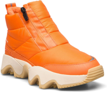 Kinetic Impact Puffy Zip Wp Sport Boots Ankle Boots Ankle Boots Flat Heel Orange Sorel