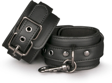 Black Leather Handcuffs