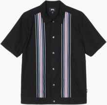 Stussy - Striped Knit Panel Shirt - Sort - L
