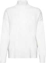 Superfine Lambswool Stand Collar Tops Knitwear Jumpers White GANT